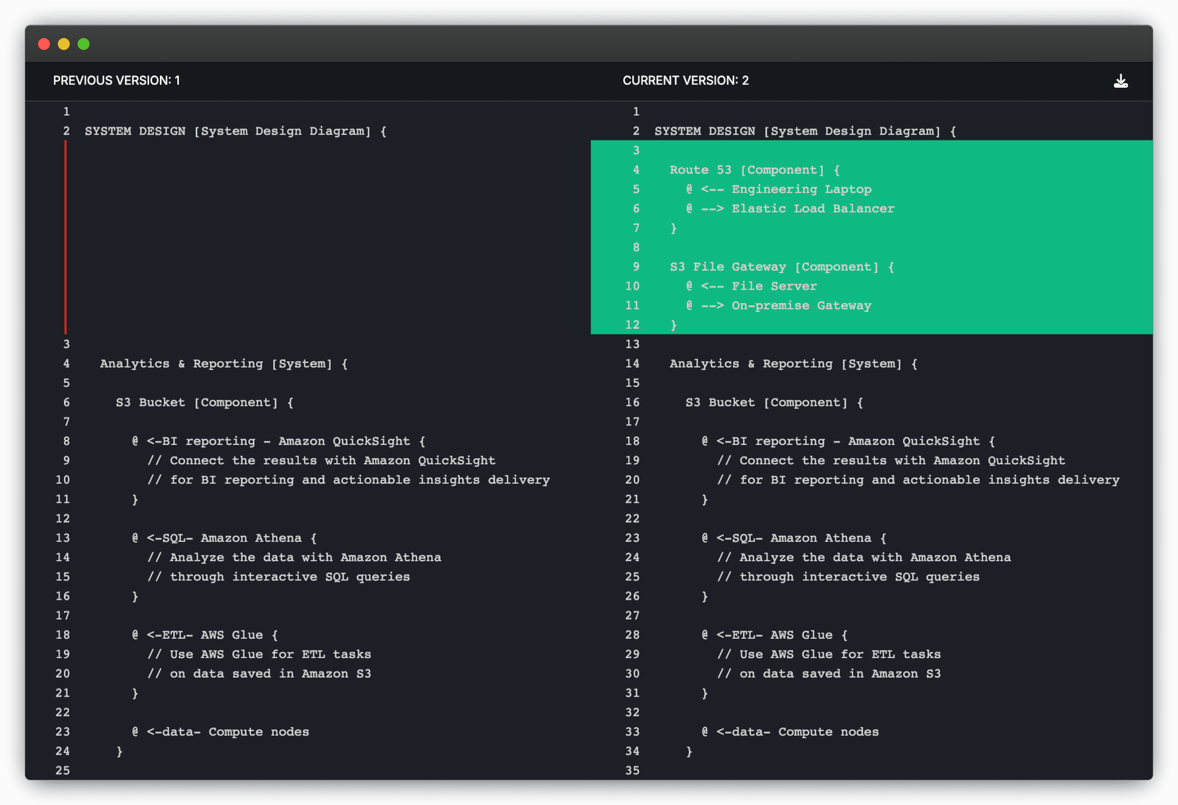 Change tracking with code-review in SandState.io